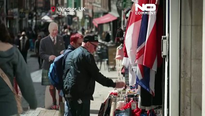 US-Flaggen säumen Windsors Straßen vor Trumps Staatsbesuch