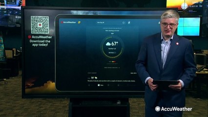 Newly updated MinuteCast® on the free AccuWeather app