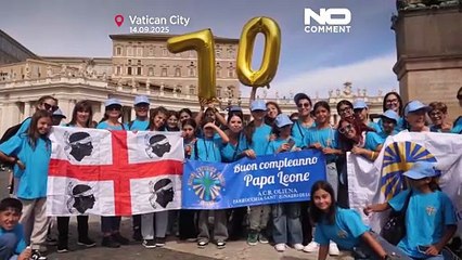 Pope Leo XIV thanks faithful as he celebrates 70th birthday