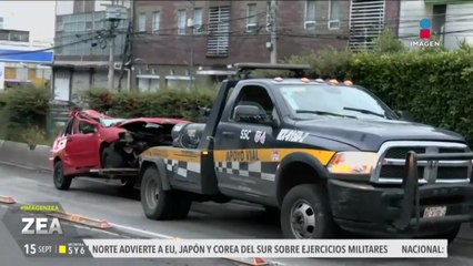 Se registra accidente en la Av. Parque Lira, CDMX
