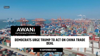 Democrats urge Trump to act on China trade deal
