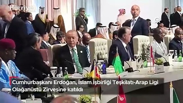 Cumhurbaşkanı Erdoğan, İslam İşbirliği Teşkilatı-Arap Ligi Olağanüstü Zirvesine katıldı