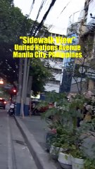 Sidewalk View in UN, Manila City, Philippines