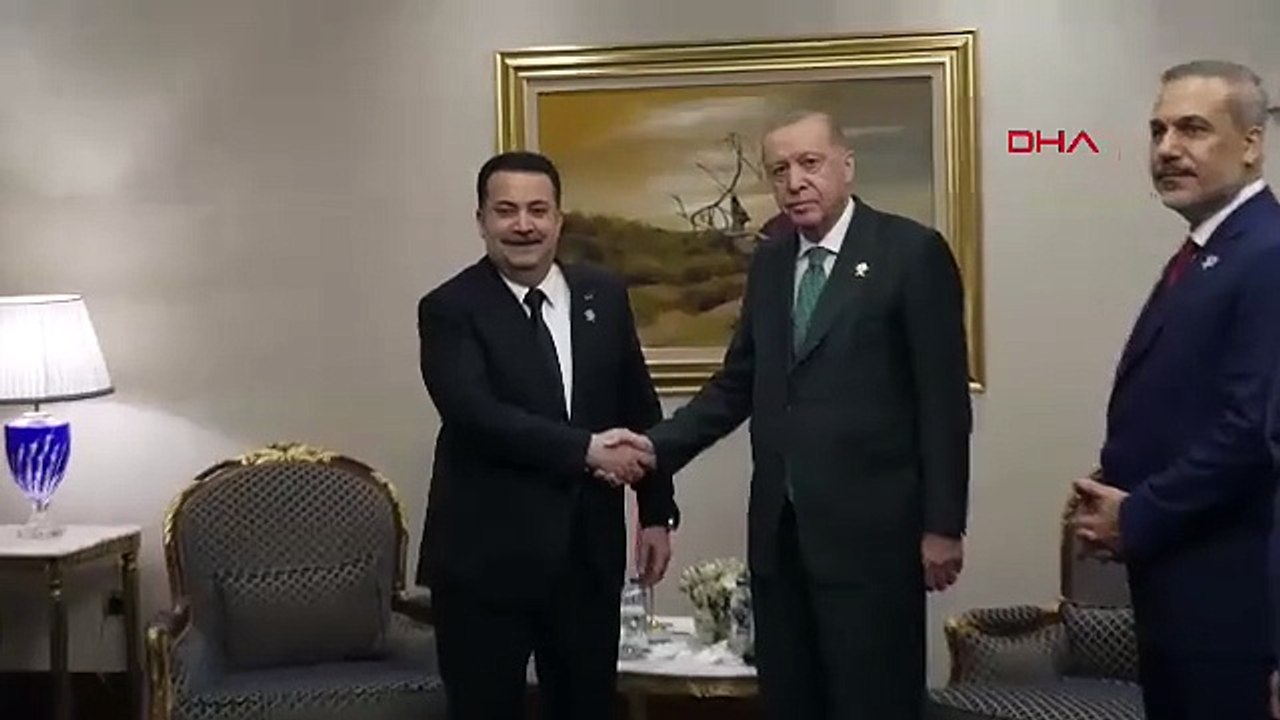 Cumhurbaşkanı Erdoğan, Irak Başbakanı Sudani ile bir araya geldi