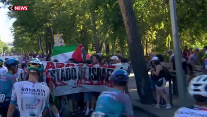Tour d’Espagne 2025 : la dernière étape définitivement arrêtée après des manifestations pro-palestiniennes