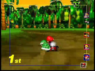 Mario Kart 64 (3-4 players Grand Prix) online multiplayer - n64