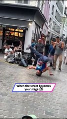 Boy Stuns Crowd With Flawless Headspin Dance on the Street!|| Heartsome 💖