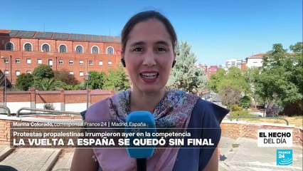 Informe desde Madrid: director de Vuelta a España condenó protestas propalestinas