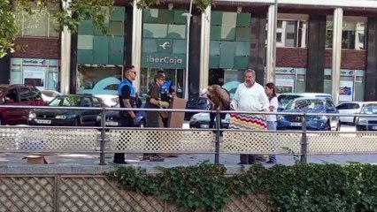 Capturan a un buitre avistado en el Vena en pleno centro de Burgos