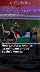 How Protests over Israeli team ended Spain Vs Vuelta Cycling Race