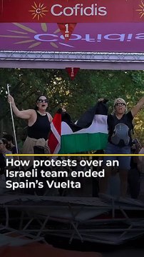 How Protests over Israeli team ended Spain Vs Vuelta Cycling Race