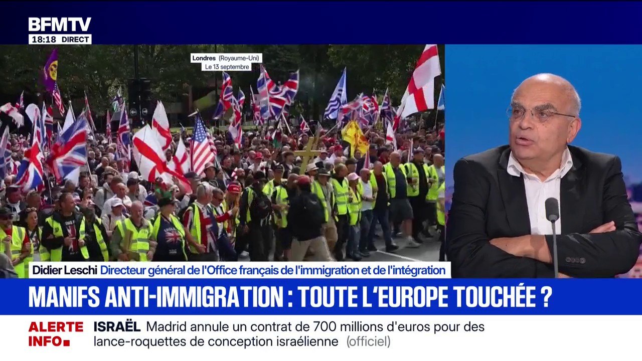 Manifestation anti-immigration à Londres: "Une augmentation du nombre d'immigrés dans la population en 20 ans, qui est passée de 8% à 18%", souligne Didier Leschi, directeur général de l'Office français de l'immigration et de l'intégration