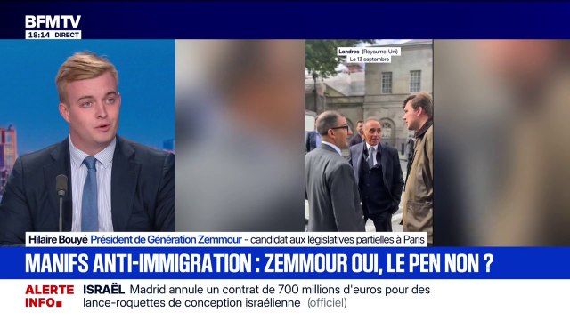 Manifestation anti-immigration à Londres: On est tout à fait favorables à ce même genre de manifestation en France, indique Hilaire Bouyé, président de Génération Zemmour
