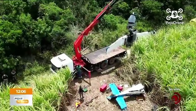 Destroços de aeronave que caiu em Coruripe serão levados a Arapiraca