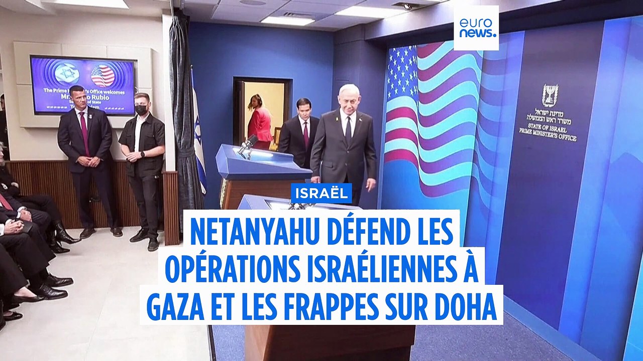 Benjamin Netanyahu défend les opérations israéliennes à Gaza et les frappes contre le Hamas au Qatar