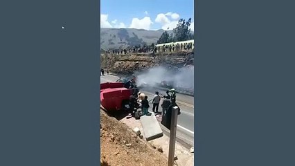 Tragedia en la carretera al oriente: Accidente en Melga deja un conductor calcinado