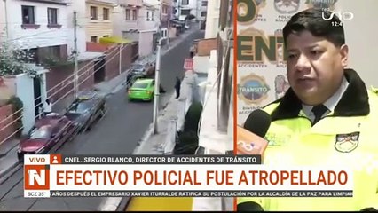 EFECTIVO POLICIAL FUE ATROPELLADO, CONDUCTOR FUE APREHENDIDO E IMPUTADO
