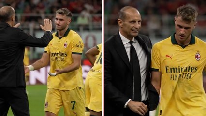 Santiago Giménez: DT de AC Milan lo felicita por su trabajo en cancha; afición aplaude y critica