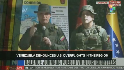FTS 12:30 15-09: Venezuela denounces U.S. overflights in the region