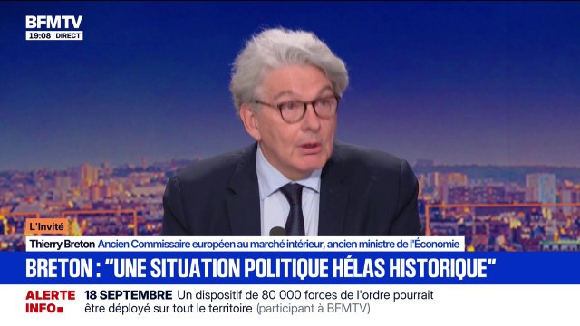 Instabilité: C'est une situation politique hélas historique , souligne Thierry Breton, ancien Commissaire européen au marché intérieur