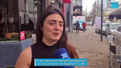 A dos meses del incendio del depósito, así está el barrio de diagonal 77 y 48