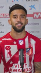 El divertido momento de Nico González tras su primer partido con el Atleti: La cara de Barrios lo dice todo