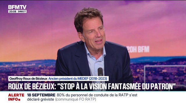 Instabilité économique: Geoffroy Roux de Bézieux, ancien président du MEDEF, répond à Sophie Binet, secrétaire générale de la CGT stop à la vision fantasmée du patron