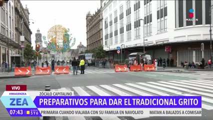 La SSC realiza operativo de seguridad en el Zócalo de la CDMX