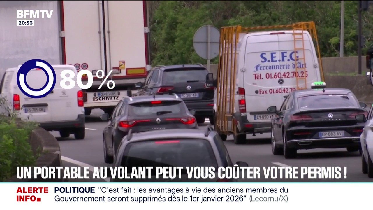 Sécurité routière: un portable au volant peut vous coûter votre permis
