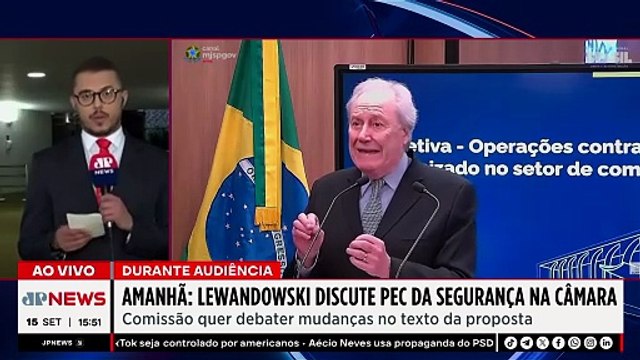Lewandowski vai à Câmara debater a PEC da Segurança após críticas | TEMPO REAL
