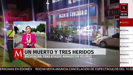 Ataque en velorio en Michoacán deja un muerto y tres heridos