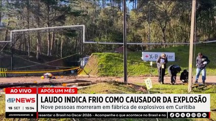 Laudo aponta que frio pode ter causado explosão que matou nove em fábrica de Curitiba | TEMPO REAL