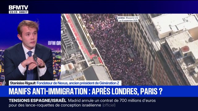 Manifestation anti-immigration à Londres: Il faut s'opposer à la submersion migratoire pour préserver notre identité , affirme Stanislas Rigault, ancien président de Génération Z
