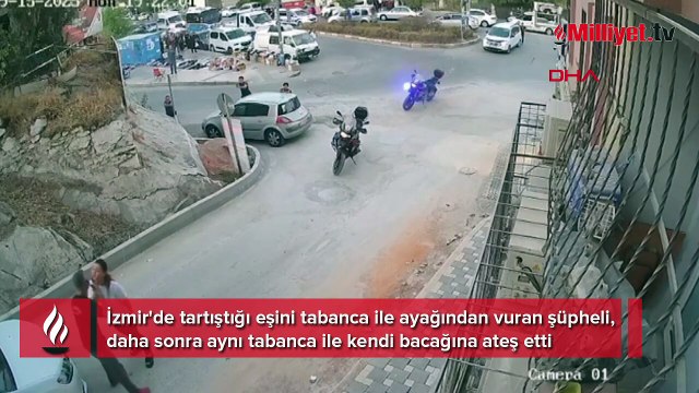 İzmir'de dehşet anları: Tartıştığı eşini tabancayla vurup rehin aldı