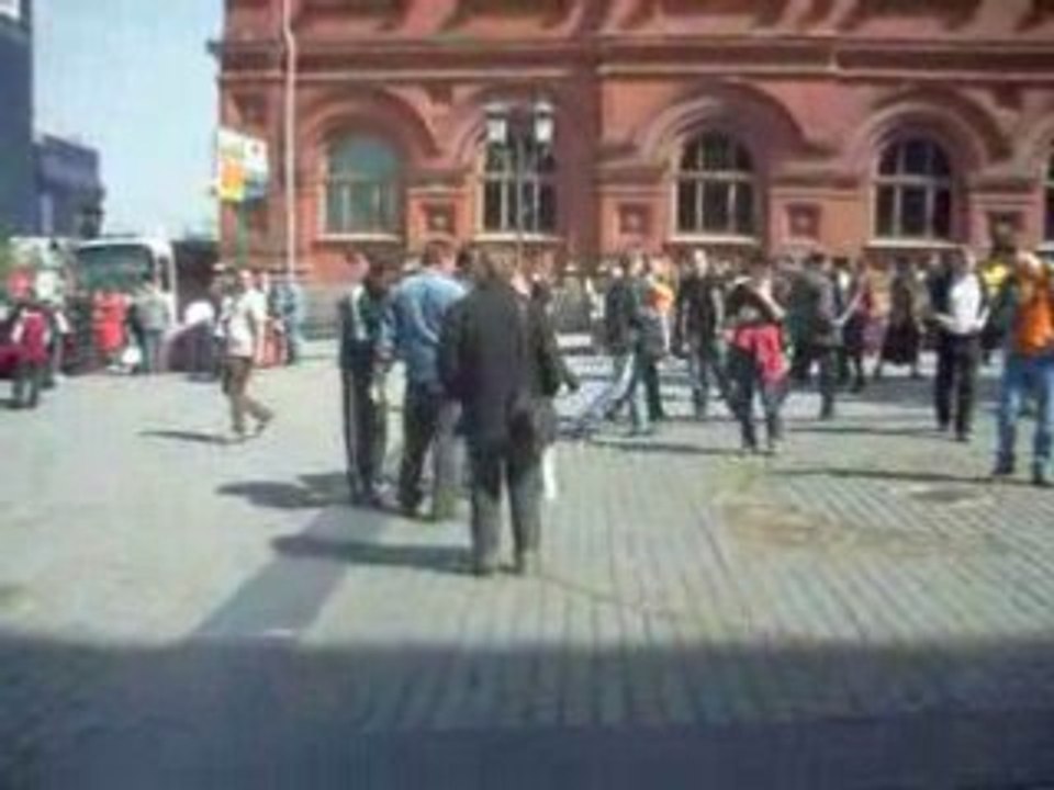 Бомжи на Красной Площади