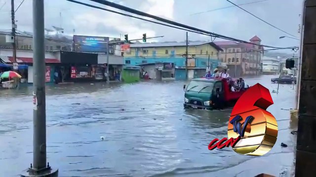 FLASH FLOODING HITS PORT OF SPAIN AFTER HEAVY DOWNPOURS