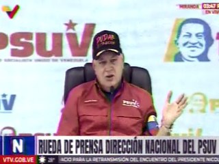Sec. Gral. del PSUV Cabello: El pueblo está decidido a preservar su soberanía e independencia