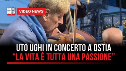 Folla a Ostia per il concerto del maestro Uto Ughi: "La passione deve essere il centro della nostra vita"