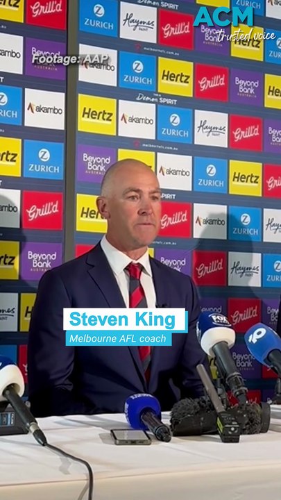 Newly appointed Melbourne AFL coach Steven King announces aspirations