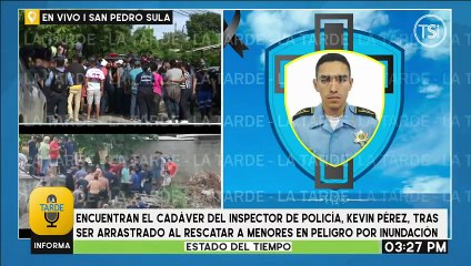 Encuentran el cadáver del inspector de policía, Kevin Pérez, tras ser arrastrado al rescatar a menores en peligro por inundación