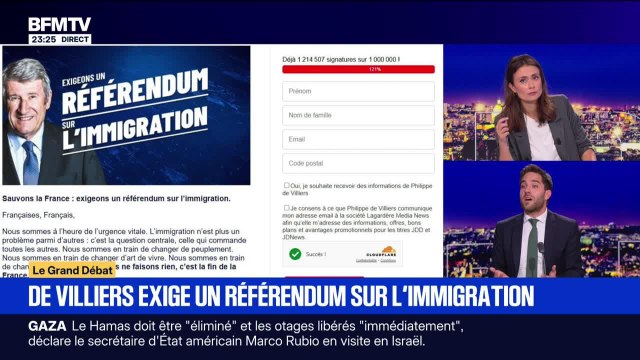 De Villiers exige un référendum sur l'immigration - 15/09