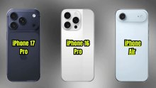iPhone 17 Pro vs iPhone 16 Pro vs iPhone Air