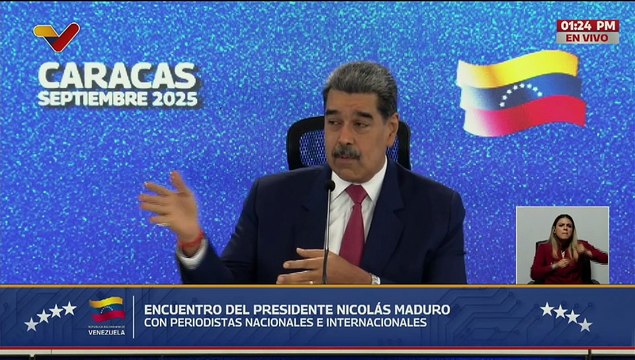 Presidente Nicolás Maduro expone la verdad de Venezuela a medios nacionales e internacionales