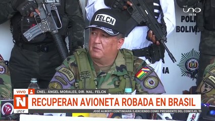 RECUPERAN AVIONETA ROBADA EN BRASIL