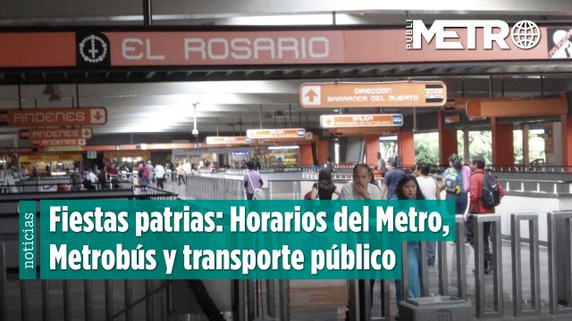 Fiestas patrias: Horarios del Metro, Metrobús y transporte público