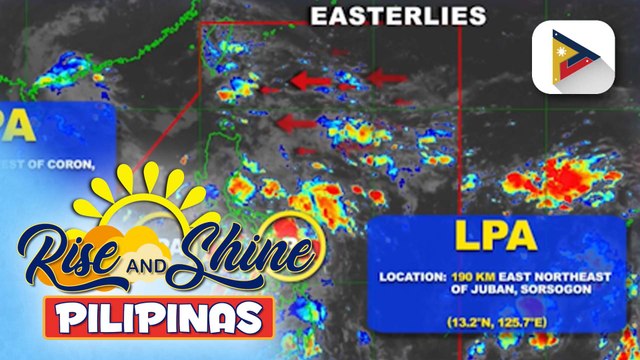 Dalawang LPA sa loob ng PAR, binabantayan ng PAGASA; Ilang lugar sa bansa, makakaranas ng pag-ulan