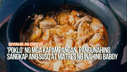 'Poklo' ng mga Kapampangan, pangunahing sangkap ang suso at matres ng inahing baboy | Biyahe ni Drew