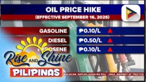 Taas-presyo sa produktong petrolyo, epektibo ngayong araw