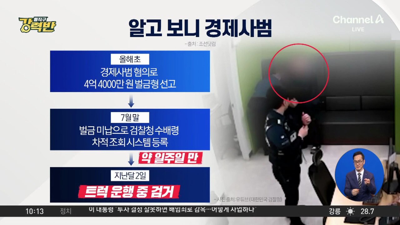 [돌직구 강력반]트럭 벌금이 4억 원?…알고 보니 경제사범
