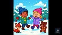 Amigos en la Nieve | Canción Infantil de Invierno sobre la Amistad | Cuentos de Hadas de North Dakota
